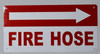 FIRE Hose Right Arrow Hpd Sign FIRE Hose Right Arrow Hpd Sign
