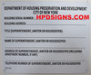 HPD SERIAL NUMBER AGE  Safety Sign HPD SERIAL NUMBER AGE  Safety Sign