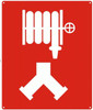 Standpipe Connection Sign / Standpipe Connection symbol Standpipe Connection Sign / Standpipe Connection symbol