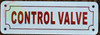Control Valve Sign – White Aluminum 2x6 | Fire Department Signs NYC Control Valve Sign – White Aluminum 2x6 | Fire Department Signs NYC