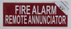FIRE Alarm Remote Annunciator   Fire Department Sign FIRE Alarm Remote Annunciator   Fire Department Sign