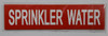Sprinkler Water  Hpd Sign Sprinkler Water  Hpd Sign