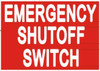 Emergency Shut Off Switch Sticker