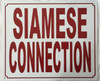 Siamese Connection Hpd Sign