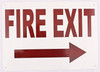 Fire Exit Arrow right   Fire Department Sign