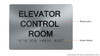 Elevator Control Room-TactilesSignage
