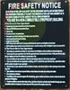 LOBBY Fire Safety Notice -Non FIRE PROOF BUILDINGDob Sign LOBBY Fire Safety Notice -Non FIRE PROOF BUILDINGDob Sign