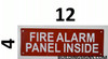 FIRE Alarm Panel Inside  -  Signage FIRE Alarm Panel Inside  -  Signage