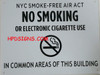 Fire Department No Smoking or Electric cigarette Use