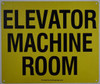 SIGN Elevator Machine Room  (WhiteReflective, Aluminium )- SIGN Elevator Machine Room  (WhiteReflective, Aluminium )-