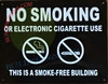 NO SMOKING This is a smoke free building Safety Sign NO SMOKING This is a smoke free building Safety Sign