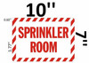Sprinkler Room FIRE DEPT SIGNAGE Sprinkler Room FIRE DEPT SIGNAGE