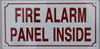 FIRE Alarm Panel Inside   Sign FIRE Alarm Panel Inside   Sign