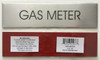 SIGN GAS METER  - Delicato line (BRUSHED ALUMINUM) SIGN GAS METER  - Delicato line (BRUSHED ALUMINUM)