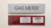 SIGN GAS METER  (WHITE,Double sided tape, ) SIGN GAS METER  (WHITE,Double sided tape, )