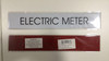 ELECTRIC METER   Sign ELECTRIC METER   Sign