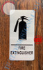FIRE EXTINGUISHER - BRUSHED ALUMINUM  Hpd Sign