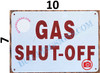 GAS SHUT-OFF SIGN