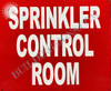 Sprinkler Control Room  Sign Sprinkler Control Room  Sign