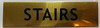 Stairs Gold Safety Sign