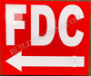 FDC Left -FDC Left Arrow Safety Sign FDC Left -FDC Left Arrow Safety Sign