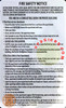 DOOR Fire Safety Notice -NON FIRE PROOF BUILDINGHpd Sign