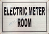Electric Meter Room Sign Electric Meter Room Sign