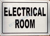 Electrical Room Safety Sign Electrical Room Safety Sign