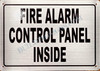 FIRE Alarm Control Panel Inside- FACP Inside Fire Deparment Sign