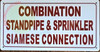 Combination Standpipe and Sprinkler Siamese Connection   Hotel Sign Combination Standpipe and Sprinkler Siamese Connection   Hotel Sign