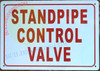 STANDPIPE CONTROL VALVE Hotel Sign STANDPIPE CONTROL VALVE Hotel Sign