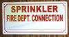Sprinkler FIRE Department Connection Located_ Hotel Sign