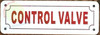 Control Valve Sign