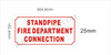 Standpipe FIRE Department Connection Hotel Sign Standpipe FIRE Department Connection Hotel Sign