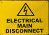 Electrical Main Disconnect Sign