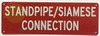 Standpipe/Siamese Connection Safety Sign