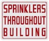 Sprinkler Through Building Dob Sign