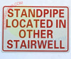 Standpipe LCOATED in Other STAIRWELL Sign