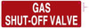 Gas Shut-Off Valve Sign