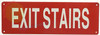 EXIT Stairs Sign