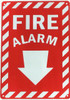FIRE ALARM  zebra line red Hotel Sign