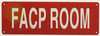 FACP ROOM Fire Deparment Sign