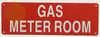 GAS METER ROOM- Sign