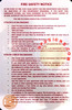 Lobby Fire Safety Notice -FIRE PROOF BUILDING Building Sign
