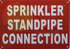 SPRINKLER STANDPIPE CONNECTION