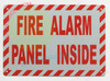 FIRE ALARM CONTROL PANEL LOCATED INSIDE Hotel Sign