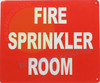FIRE SPRINKLER ROOM Safety Sign
