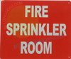 FIRE SPRINKLER ROOM Hotel Sign