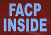 FACP INSIDE Safety Sign FACP INSIDE Safety Sign