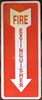 FIRE EXTINGUISHER WITH ARROW DOWN FIRE AND SAFETY Sign